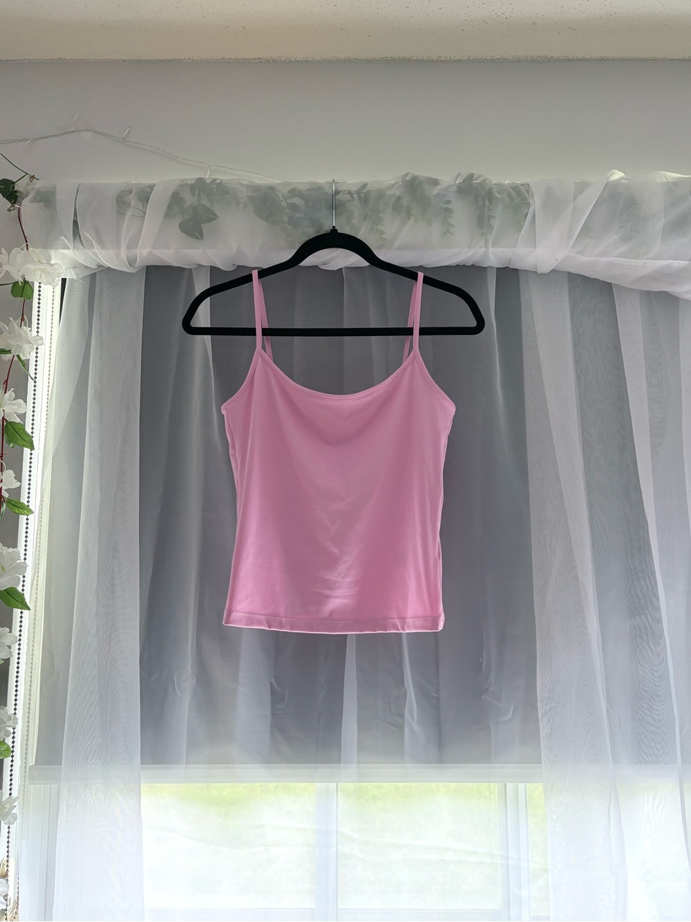 Garage Light Pink Spaghetti-Strap Cami